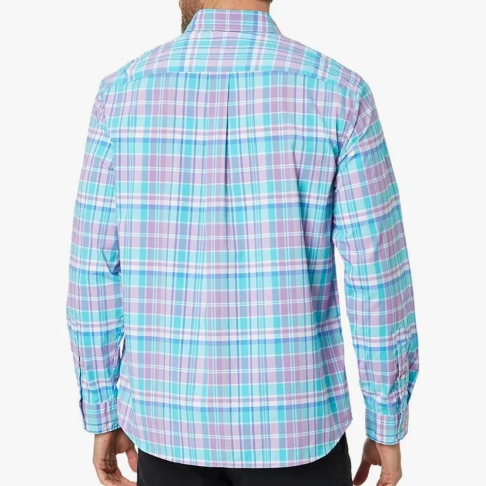 Vineyard Vines On the Go Performance Sz XXL Button Pastel Plaid Shirt Sz XXL - Picture 7 of 11